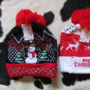 FRIO ADULTS LIGHT UP HATS WITH POM POM NIP